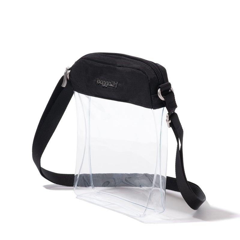 Baggallini womens Stadium Clear Bryant crossbody, Black, One Size US - Image 2